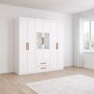 Guarda Roupa com 2 Espelhos e 6 Portas Platinum -Grand Line Guarda Roupa com 2 Espelhos e 6 Portas Platinum -Grand Line