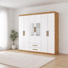 Guarda Roupa com 2 Espelhos e 6 Portas Platinum -Grand Line Guarda Roupa com 2 Espelhos e 6 Portas Platinum -Grand Line