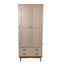 Guarda-Roupa com 2 Portas e 2 Gavetas de Madeira Antique - 2081 Guarda-Roupa com 2 Portas e 2 Gavetas de Madeira Antique - 2081