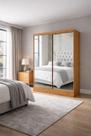 Guarda Roupa com 2 Portas Espelhado Sapphire -Grand Line