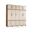 Guarda-Roupa com 5 Portas Nancy Malbec Off White