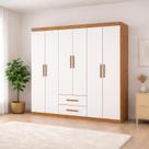 Guarda Roupa com 6 Portas 2 Gavetas Platinum -Grand Line Guarda Roupa com 6 Portas 2 Gavetas Platinum -Grand Line