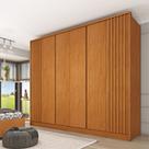 Guarda Roupa com 6 Portas Barcelona Ripado Tcil