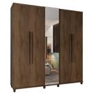 Guarda Roupa Com Espelho 5 Portas 228cm Munique RV Móveis Freijo