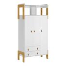 Guarda-Roupa com Nicho Fantasia Branco - Qmovi Guarda-Roupa com Nicho Fantasia Branco - Qmovi