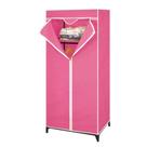 Guarda roupa com ziper portatil multiuso praia camping rosa
