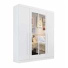 Guarda Roupa Da Vinci 4 Pts Com Espelho Branco - D Doro Guarda Roupa Da Vinci 4 Pts Com Espelho Branco - D Doro