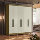 Guarda Roupa Dakota Casal 6 Portas Ripado