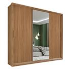 Guarda Roupa Dalila 3 Portas, 4 Gavetas e 3 Cabideiros Flex com Espelho - Demóbile