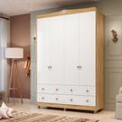 Guarda-roupa de Bebê 156,80cm 4 Portas e 4 Gavetas 100% Mdf Maya Clássico Espresso Móveis Guarda-roupa de Bebê 156,80cm 4 Portas e 4 Gavetas 100% Mdf Maya Clássico Espresso Móveis
