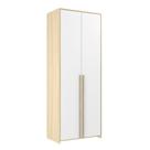 Guarda-roupa de Bebê 2 Portas Modulados Branco / Nature