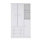 Guarda-Roupa de Bebê 3 Portas 3 Gavetas Baby Flex Color
