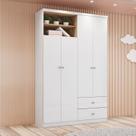 Guarda-roupa de Bebê 4 Portas 2 Gavetas Malu Espresso Móveis