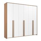 Guarda-roupa de Bebê Mdf 6 Portas Modulados Branco/Mel Guarda-roupa de Bebê Mdf 6 Portas Modulados Branco/Mel