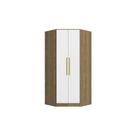 Guarda-roupa De Canto 2 Pts Kappesberg Adapt Nogueira/branco