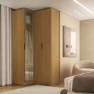 Guarda Roupa de Canto 3 Portas 1 Reflecta Altezza Clean Belmax Cor:Branco Guarda Roupa de Canto 3 Portas 1 Reflecta Altezza Clean Belmax Cor:Branco