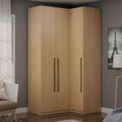 Guarda Roupa de Canto 85 cm c/ 3 Portas e 3 Gavetas 100% MDF