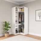 Guarda-Roupa de Canto Closet Kappesberg Adapt Branco 105cm