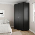 Guarda Roupa de Canto Closet Modular com 6 Prateleiras Hera CabeCasa MadeiraMadeira Preto