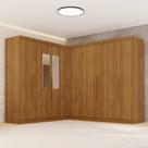 Guarda-roupa de Canto com Espelho Modulado 11 Portas 4 Gavetas Espanha