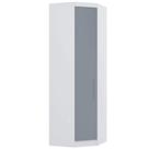 Guarda Roupa de Canto Diagonal 70cm 1 Porta Alpes Luciane Móveis Branco Pf-grey Sky Pf