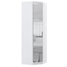 Guarda Roupa de Canto Diagonal 70cm 1 Porta Com Esp Alpes Luciane Móveis Branco Pf