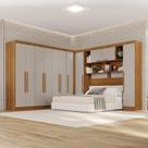 Guarda-roupa de Canto Modulado 11 Portas 2 Gavetas Brasil
