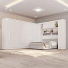 Guarda-Roupa de Canto Modulado 11 Portas 4 Gavetas Portugal Branco
