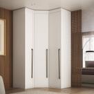 Guarda Roupa de Canto Obliquo 3 Portas MDF Lotus Belmax
