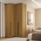 Guarda Roupa de Canto Reto 3 Portas MDF Altezza Trend Belmax