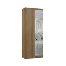 Guarda Roupa de Canto Reto Modulado 1 Porta Com Espelho 90cm Veneza Luciane Móveis Guarda Roupa de Canto Reto Modulado 1 Porta Com Espelho 90cm Veneza Luciane Móveis