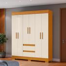 Guarda-Roupa De Casal Argentina 6 Portas Linhamobília