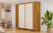 Guarda Roupa de Casal Elisa Acp Móveis MDF 06 portas