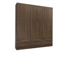 Guarda Roupa de Casal Majestic 6 Portas 6 Gavetas Cappucino Batrol Guarda Roupa de Casal Majestic 6 Portas 6 Gavetas Cappucino Batrol