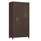 Guarda Roupa De Casal Paula 8 Portas Café Touch- Bela Móveis