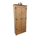 Guarda Roupa de Solteiro 2 Portas 1 Gavetas Mel