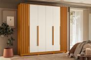 Guarda Roupa Deville 6 Portas e 4 Gavetas - Cinamomo Off White - Albatroz