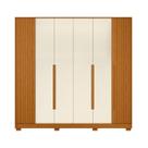 Guarda Roupa Deville Casal Armário Com 6 Portas 4 Gavetas Cinamomo Off White