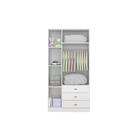 Guarda Roupa Ditália 3 Portas 3 Gavetas Bb-322 Branco Guarda Roupa Ditália 3 Portas 3 Gavetas Bb-322 Branco