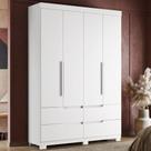 Guarda Roupa Doble Quarto Com 4 Portas e 4 Gavetas