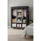 Guarda Roupa Dobrável 8 Divisórias 104cm Preto Max Ordem