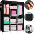 Guarda Roupa Dobrável Colmeia Organizadora Caixa Closet Desmontável Armário Grande Portátil 8 Divisões 3 Portas Quarto Solteiro Casal Irsina