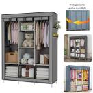 Guarda Roupa Dobrável Organizador Cabideiro Guarda Roupa Portatil Armário para Organizar Roupas