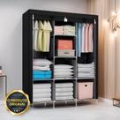 Guarda Roupa Dobrável Organizador De Roupa Preto 88130b
