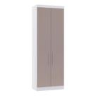 Guarda Roupa Dormitório Modulado Alpes 2 Portas c/ Cabideiro - Módulo Roupeiro Alpes - Luciane