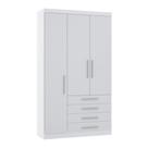 Guarda Roupa Dormitório Modulado Alpes 3 Portas 4 Gavetas - Módulo Roupeiro Alpes - Luciane Guarda Roupa Dormitório Modulado Alpes 3 Portas 4 Gavetas - Módulo Roupeiro Alpes - Luciane
