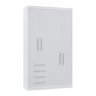 Guarda Roupa Dormitório Modulado Alpes 4 Portas 4 Gavetas - Módulo Luciane