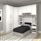 Guarda Roupa Dormitório Modulado Alpes Solteiro Canto - Roupeiro Luciane M06