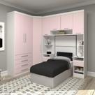 Guarda Roupa Dormitório Modulado Alpes Solteiro Canto - Roupeiro Luciane M06