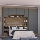 Guarda Roupa Dormitório Modulado Veneza Casal 1,58 m Queen Avelã e Cinza Supremo Luciane M01 Guarda Roupa Dormitório Modulado Veneza Casal 1,58 m Queen Avelã e Cinza Supremo Luciane M01